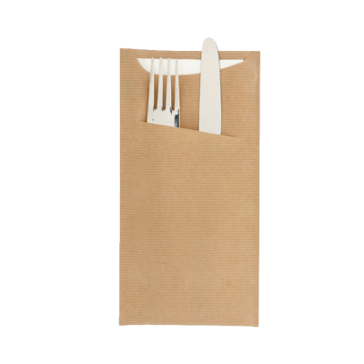 Sachets couverts + serviettes | Just in time