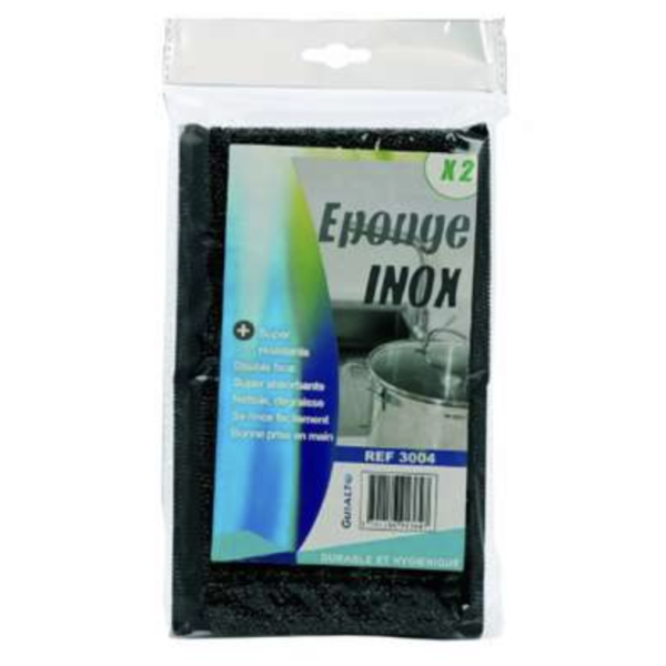 Éponge double-face en inox